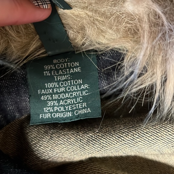 Ralph Lauren denim Jean jacket w removable collar - Picture 5 of 5